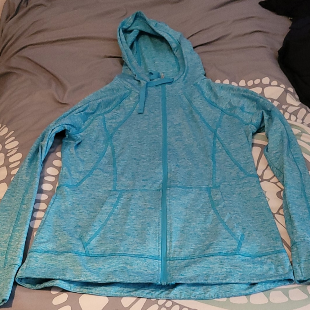 Bright blue champion track jacket